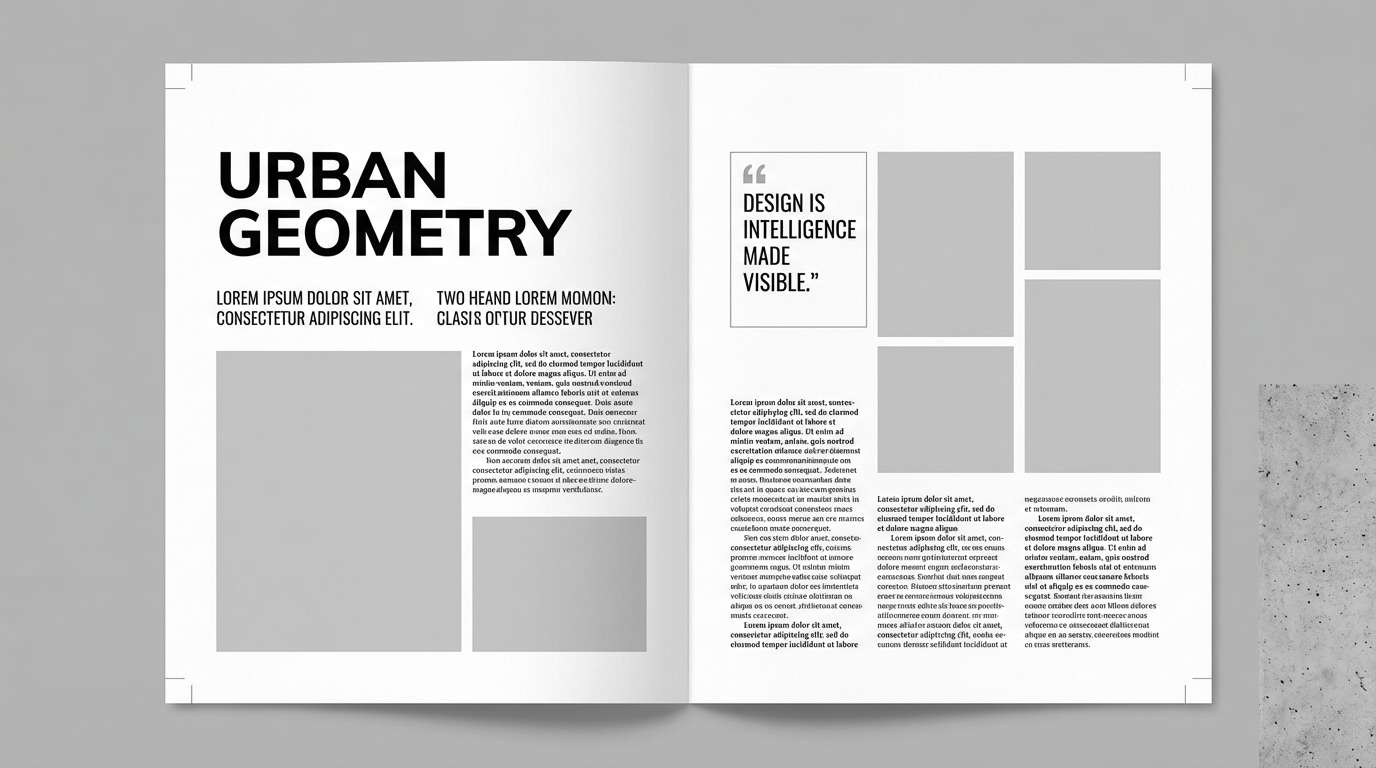 editorial spread layout