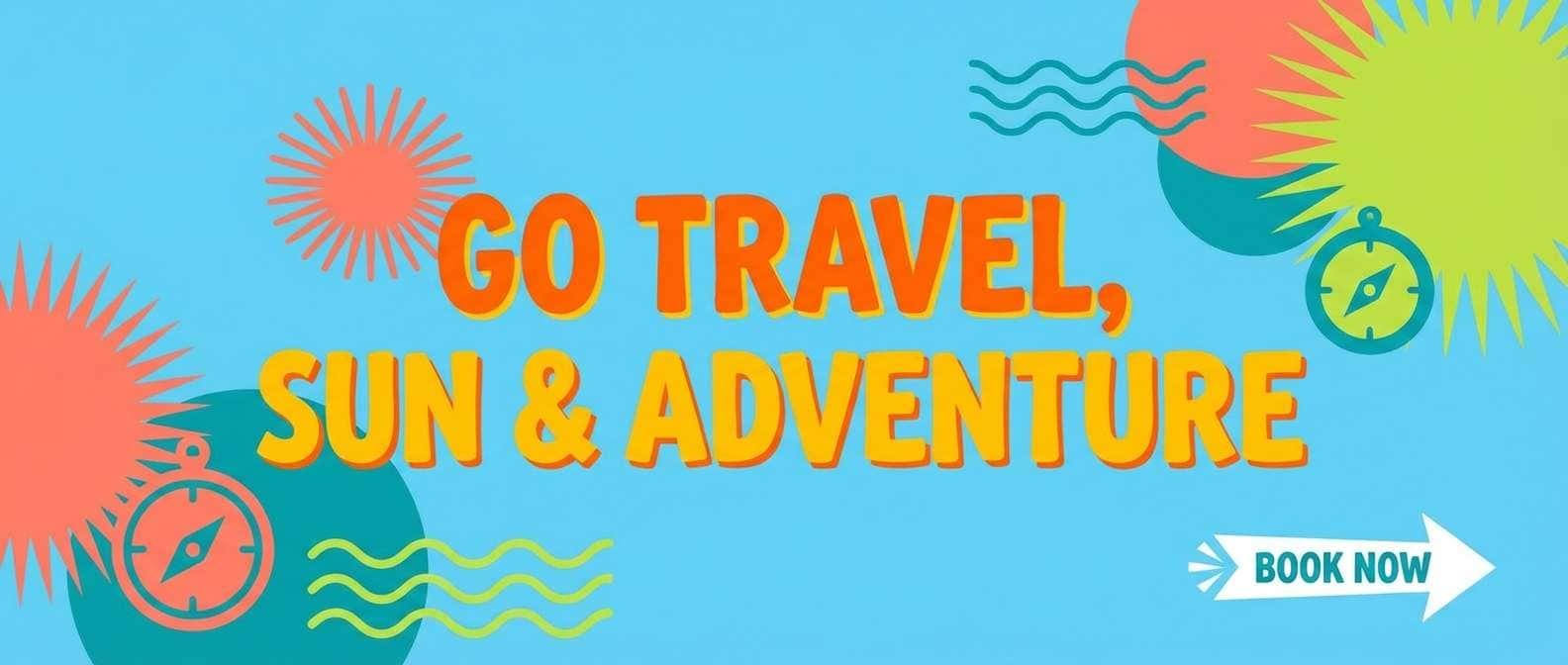 summer travel banner design