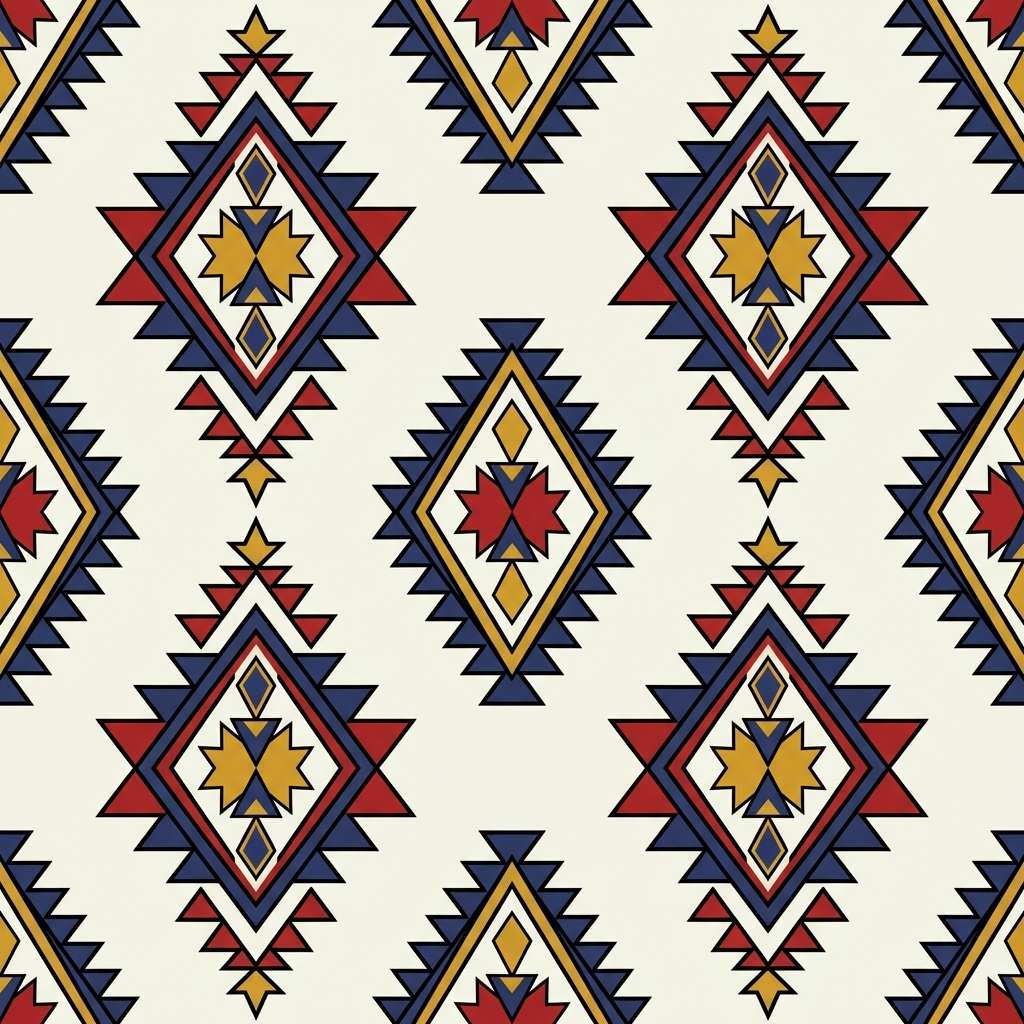 geometric rug pattern