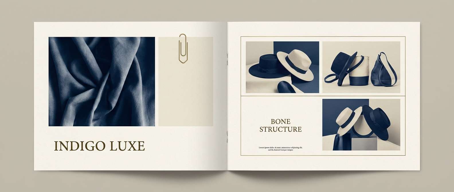 indigo fashion lookbook spread