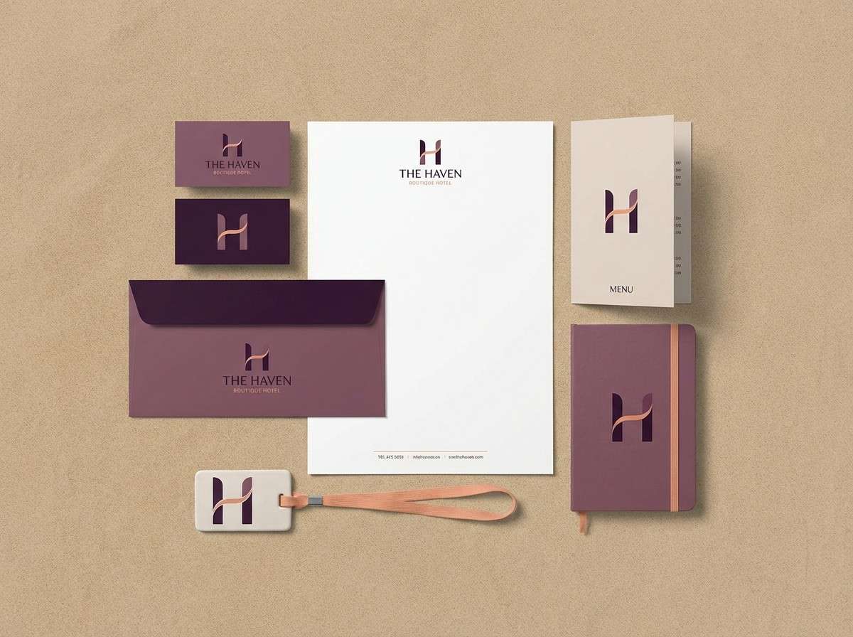 boutique hotel branding set
