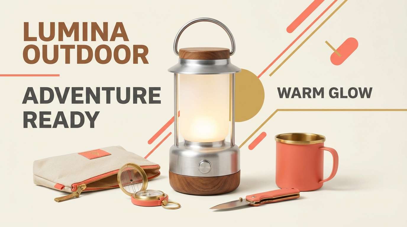 camping gear product ad