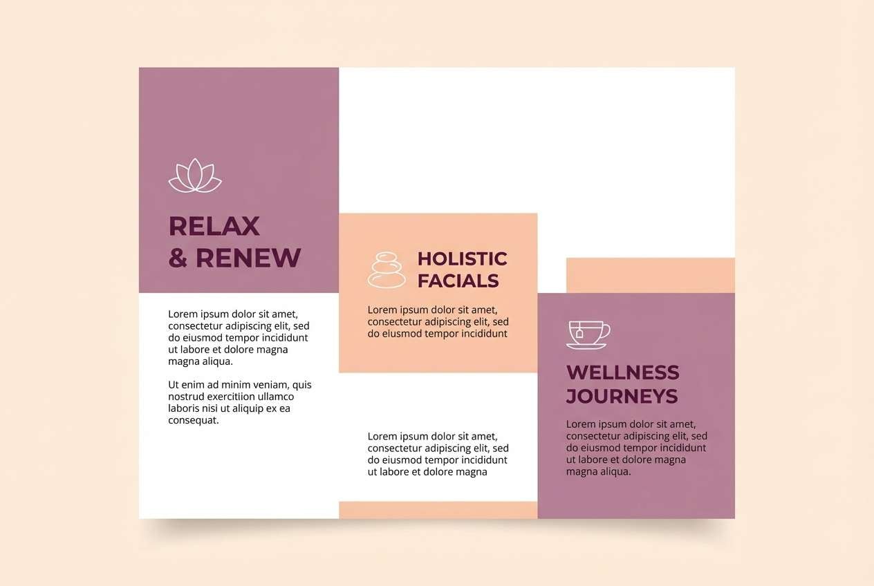 spa brochure layout