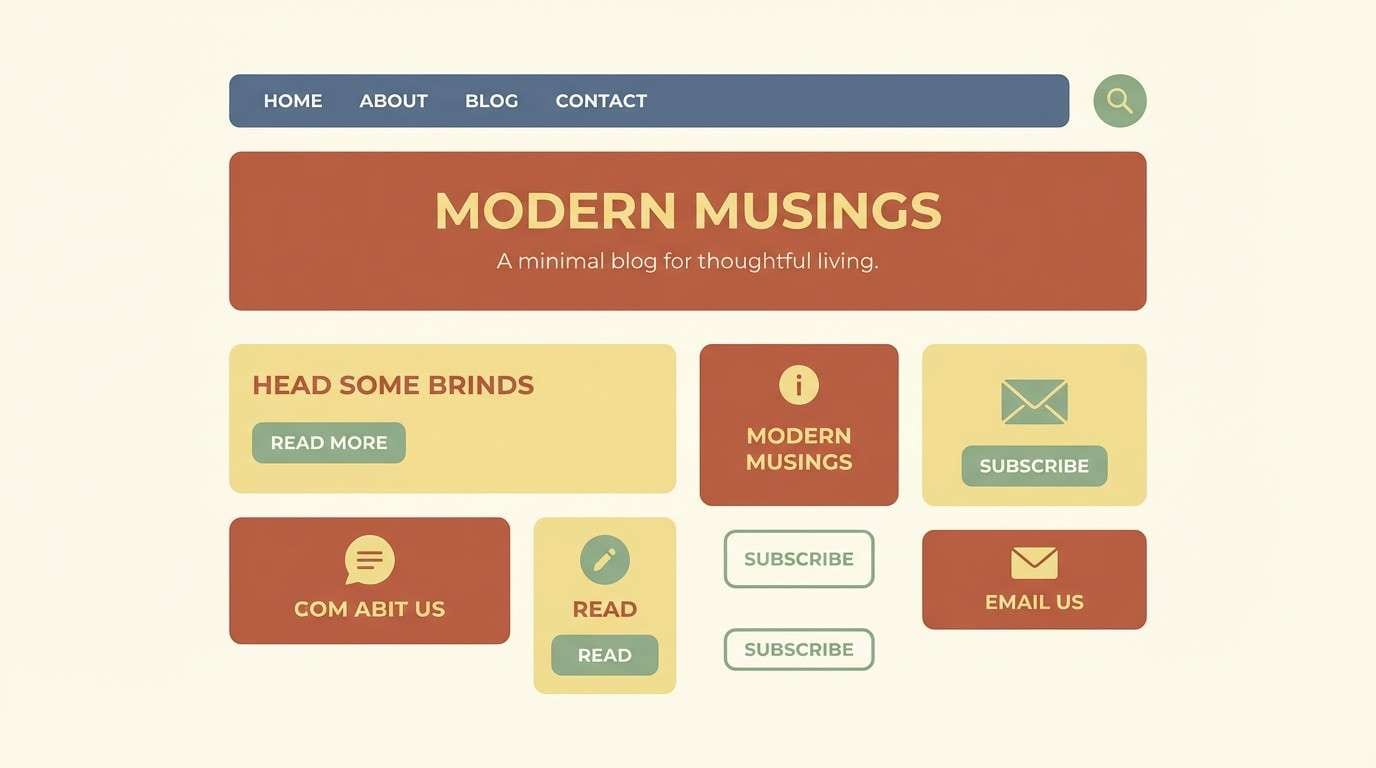 blog header ui mockup