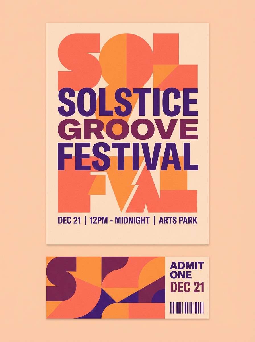 festival poster and tickets