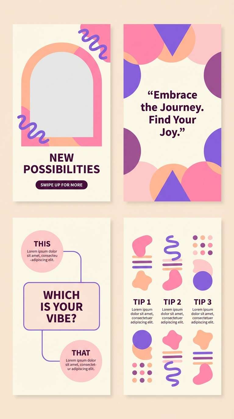 sunset story template set