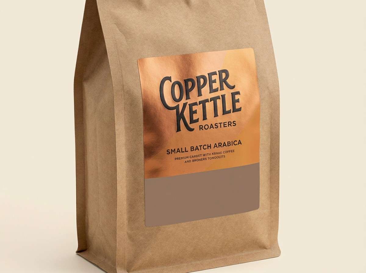coffee bag packaging mockup