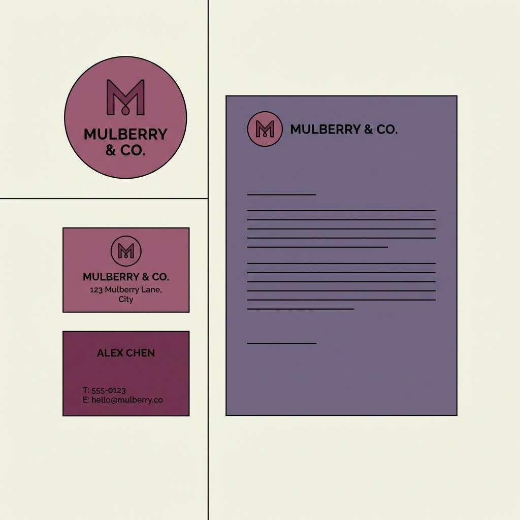 mulberry stationery set
