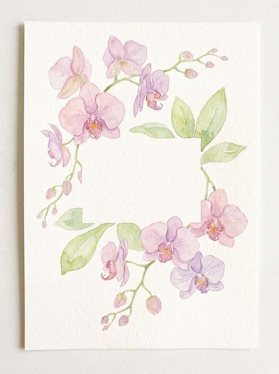 orchid party invite