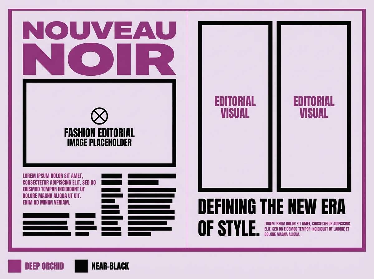 orchid editorial spread