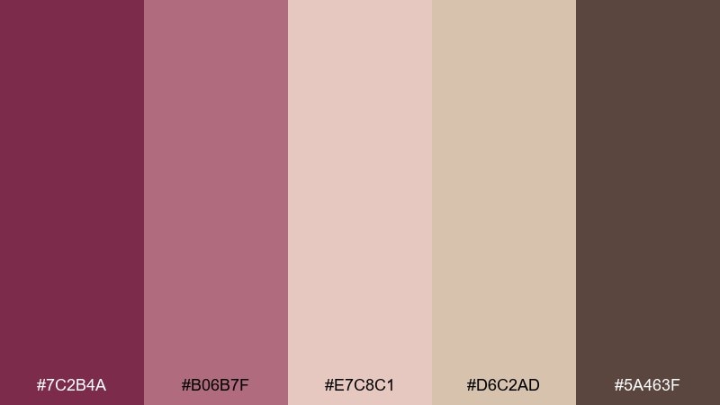 mulberry latte mulberry color palette with hex codes