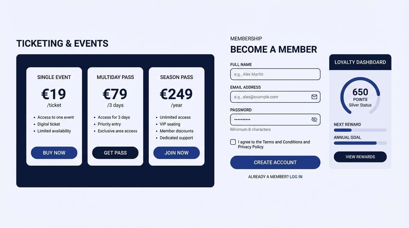 indigo membership ui