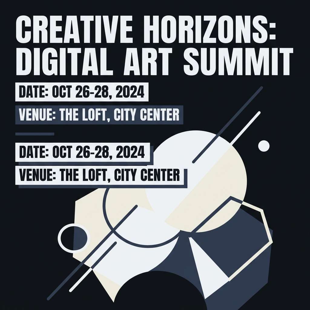 dark event announcement post