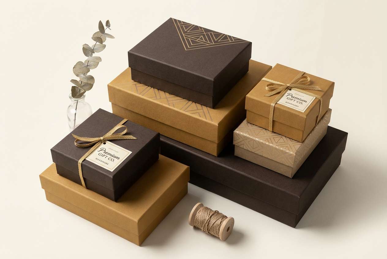 bronze toned packaging