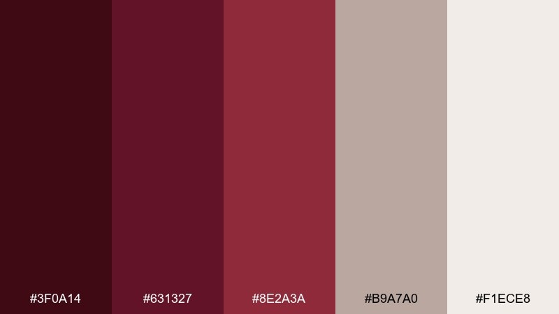 museum velvet color palette with hex codes