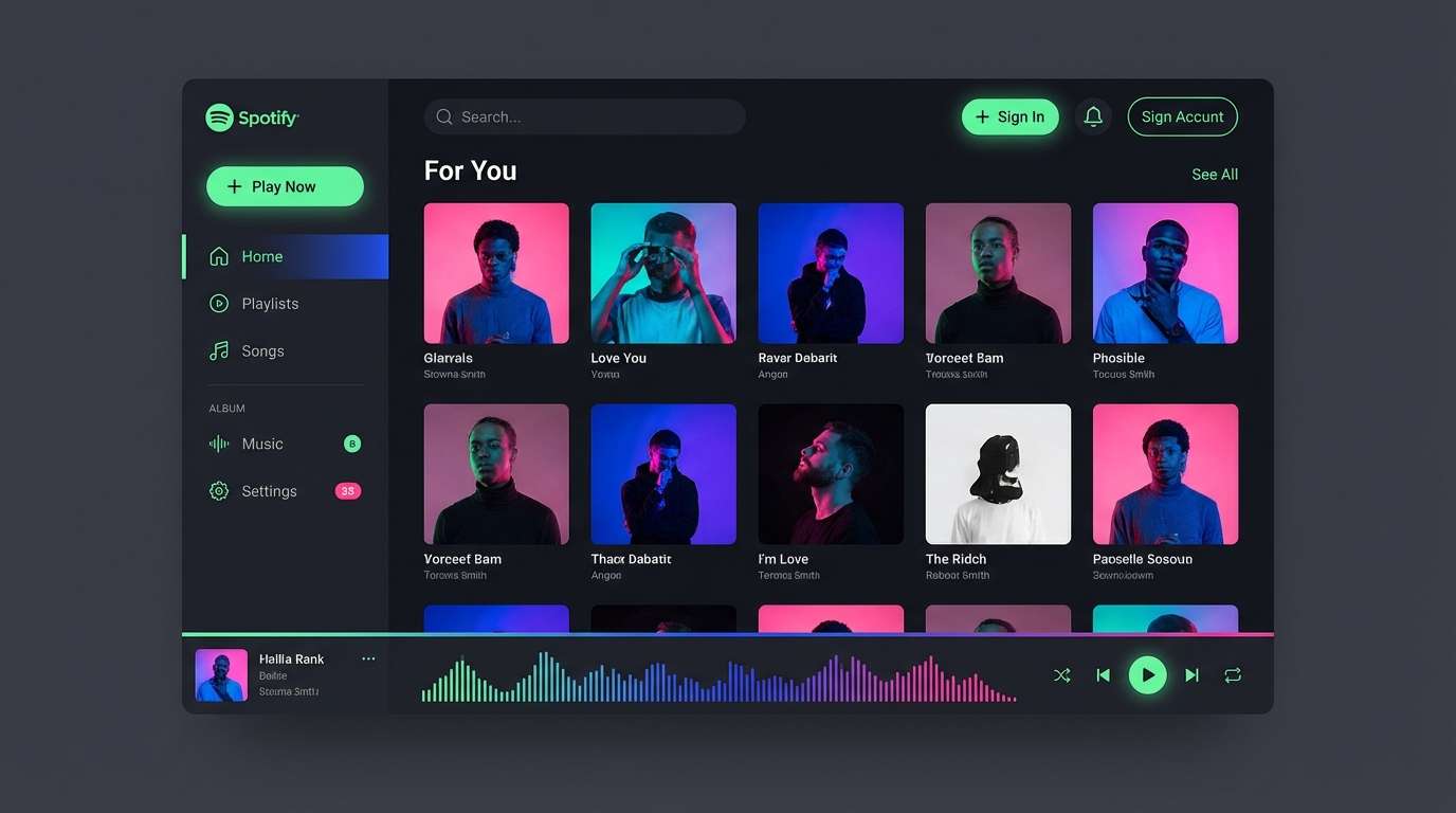 music app ui