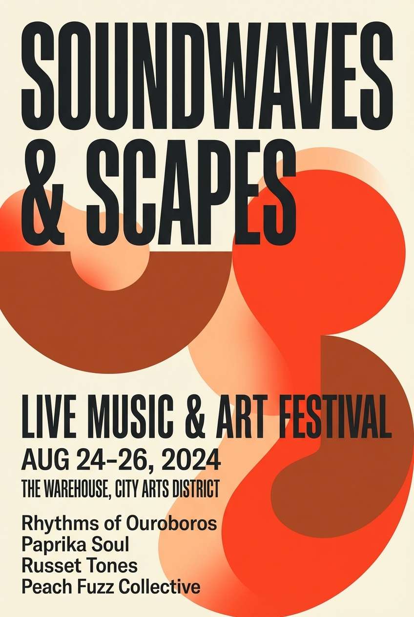 music event poster design