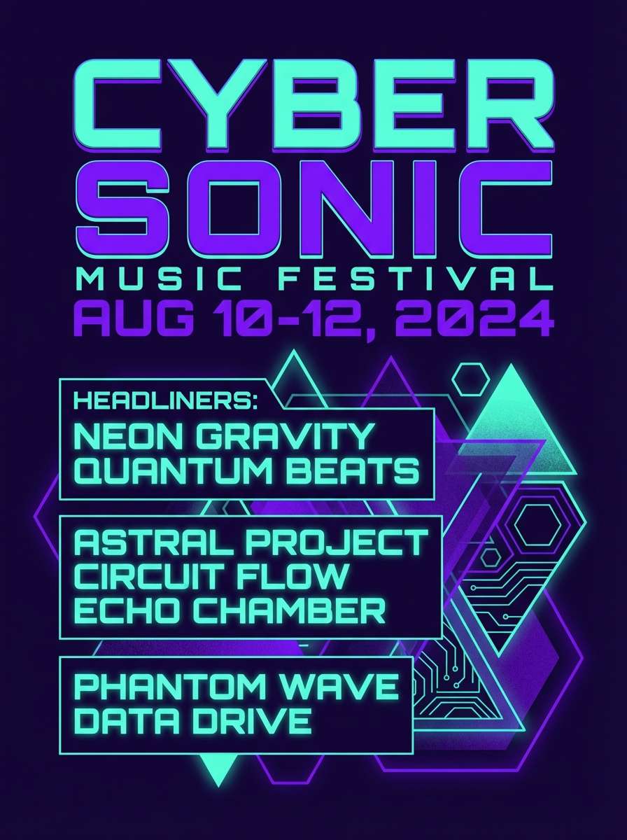music festival flyer design