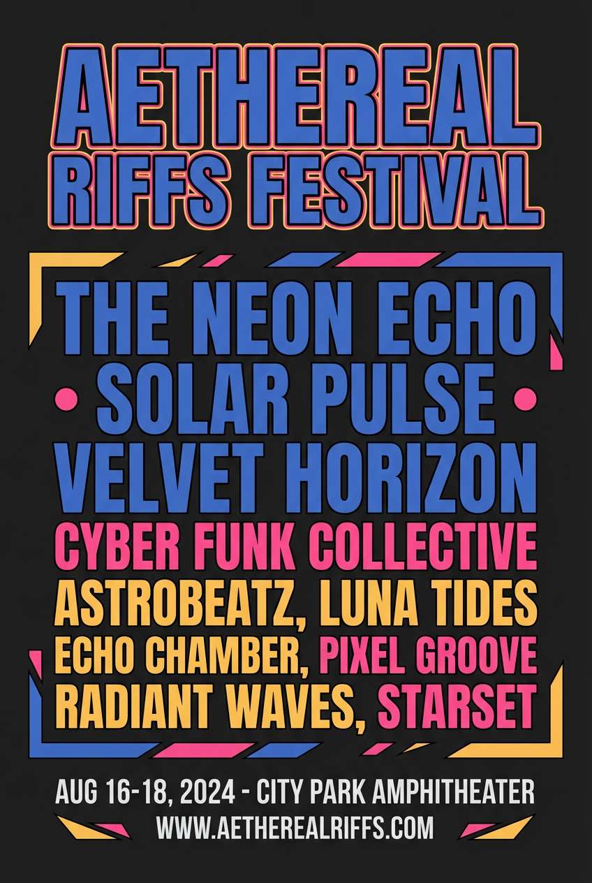 music festival poster