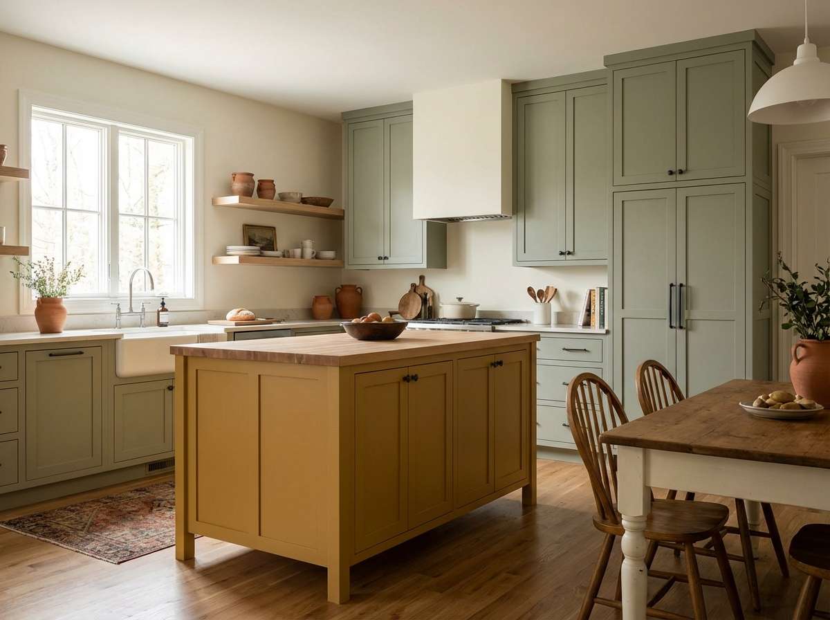 earthy kitchen interior