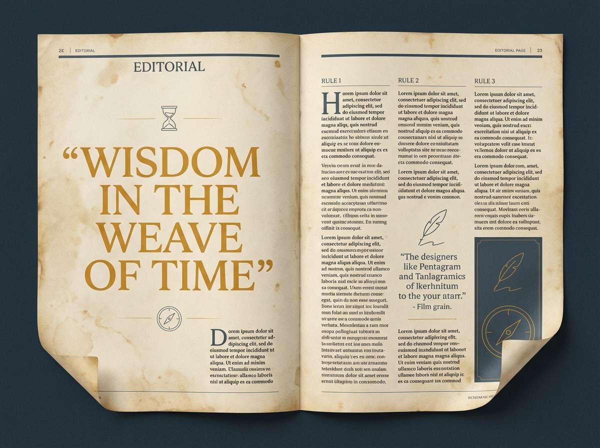 magazine spread layout