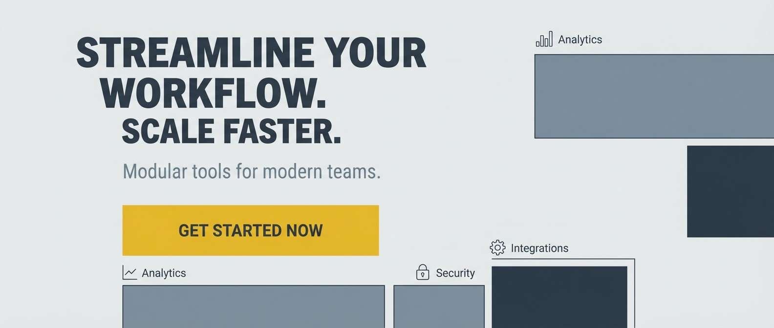 saas landing hero mockup