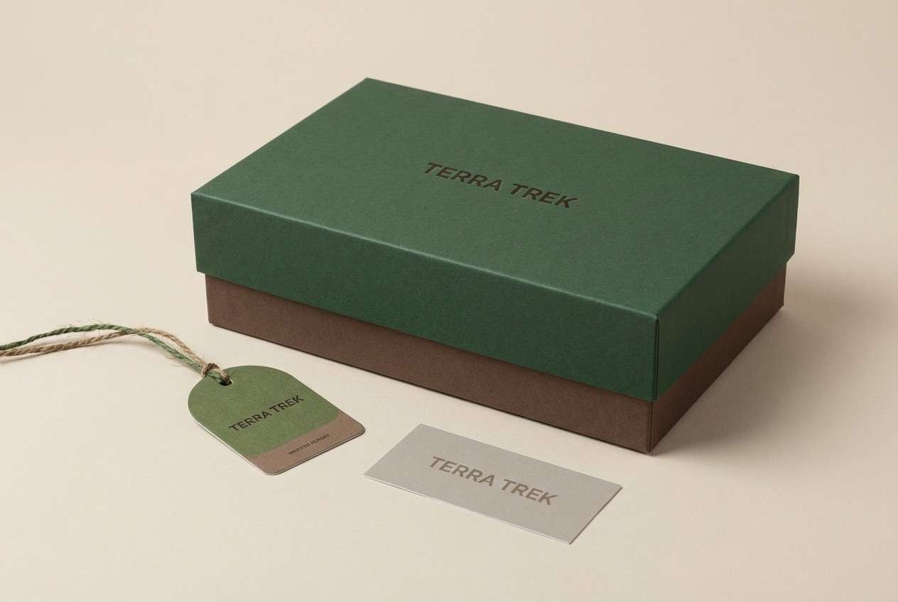 outdoor packaging in earthy greens