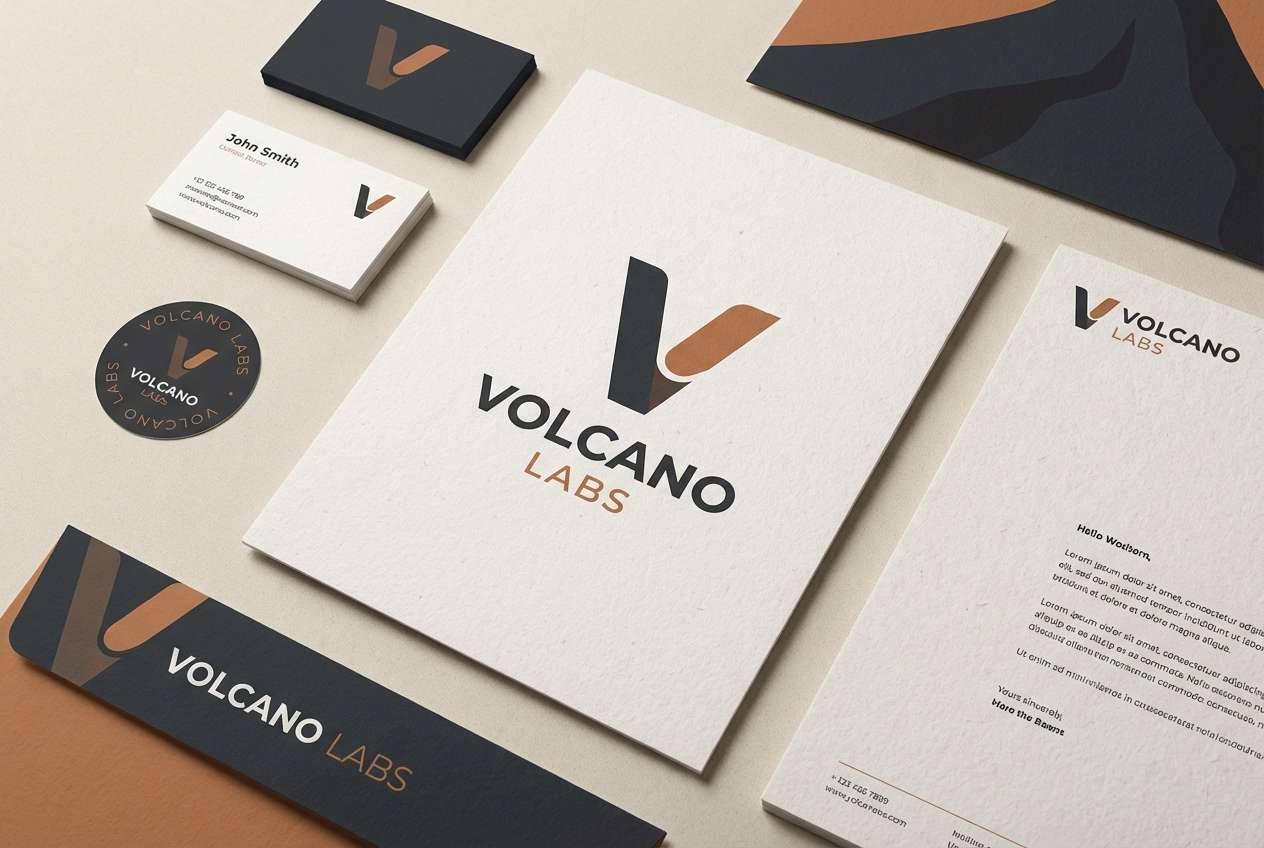 dark earthy tech branding