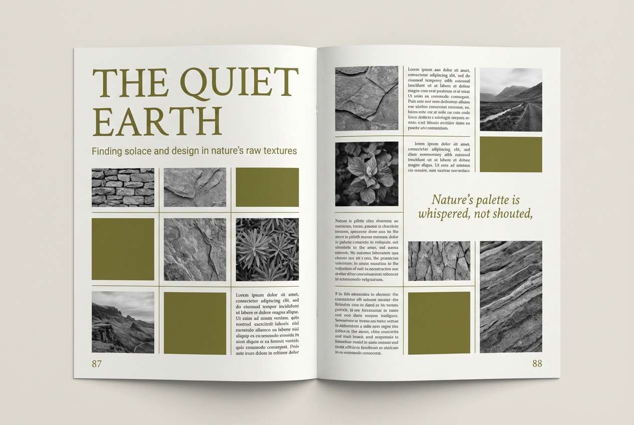 nature magazine spread