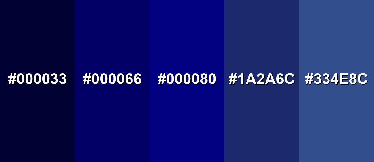 shades and variations of navy-blue-color