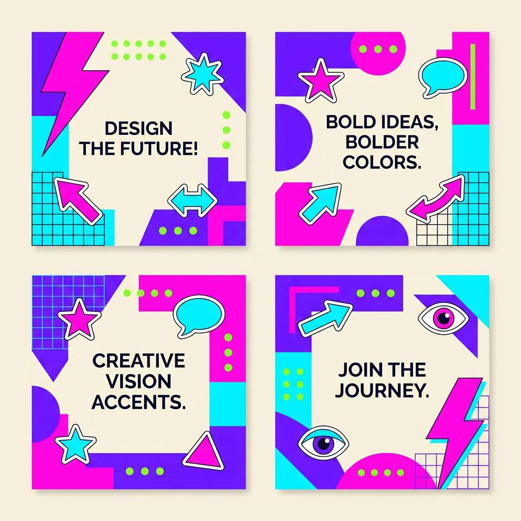 neon carousel slide layout