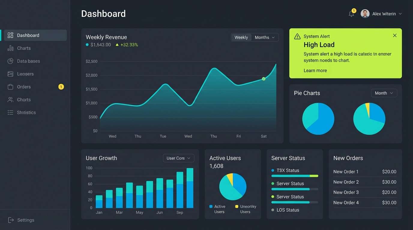 data dashboard ui