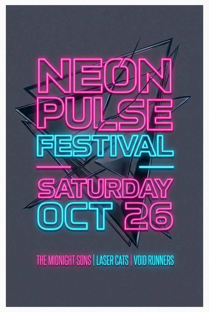 neon concert poster