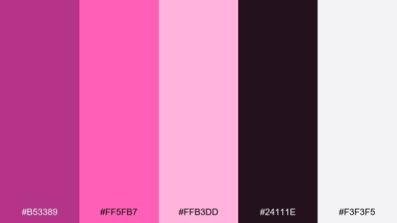 neon fandango pop fandango color palette with hex codes