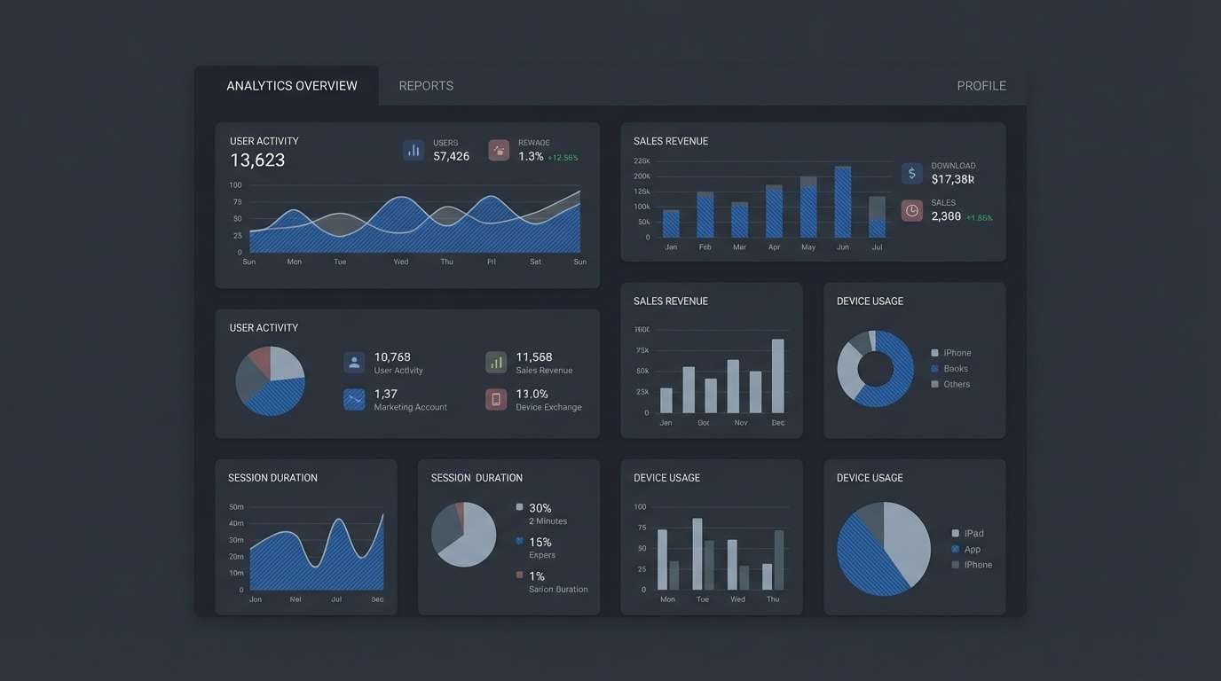 dark mode dashboard ui