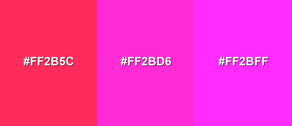 analogous color for neon-pink