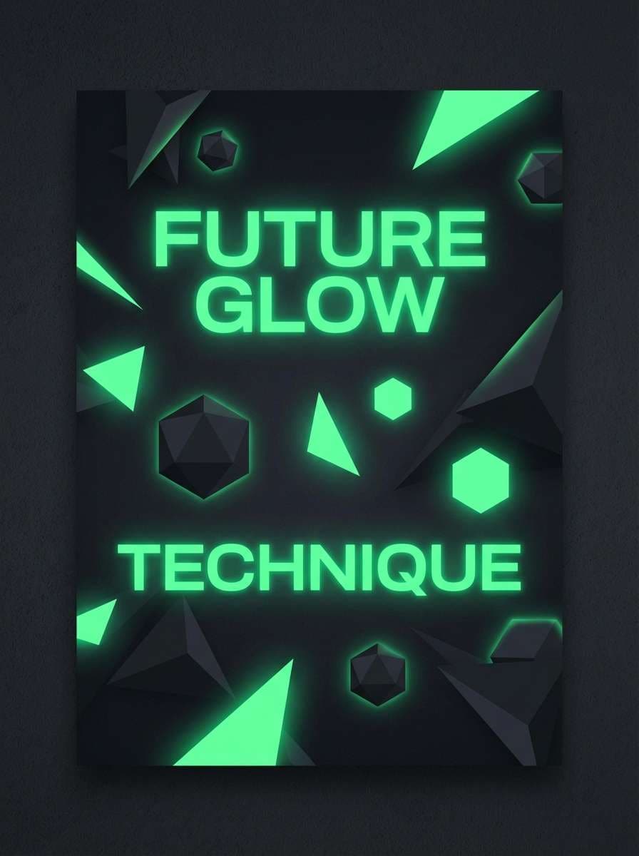 neon tech poster