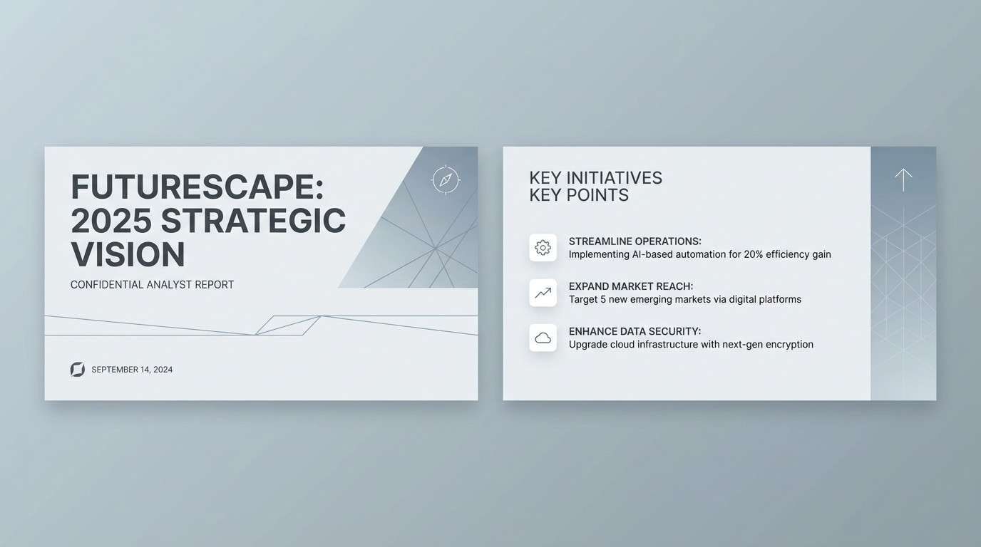 corporate slide deck design