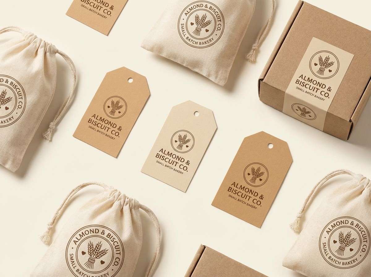 bakery labels studio shot