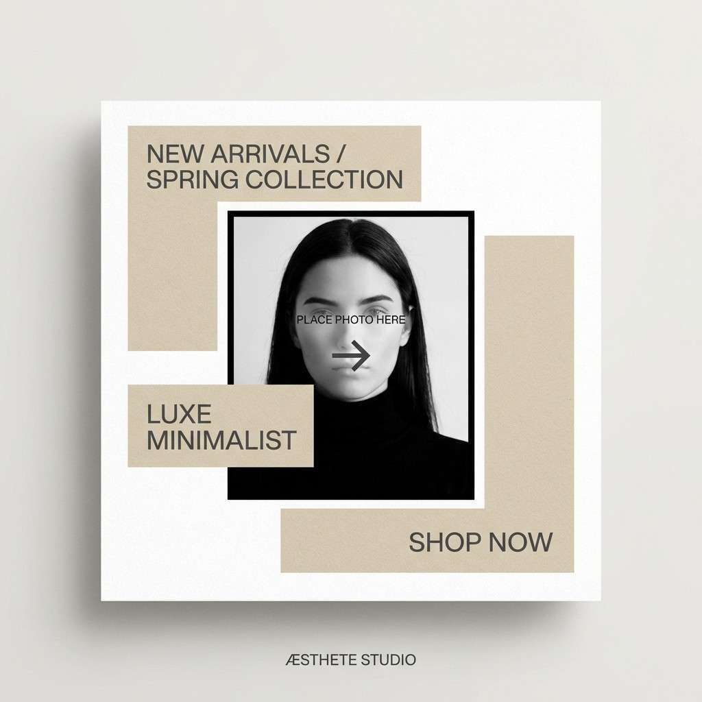 luxury social post set