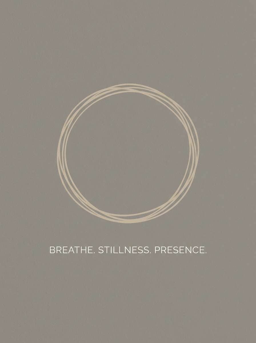 minimal meditation poster