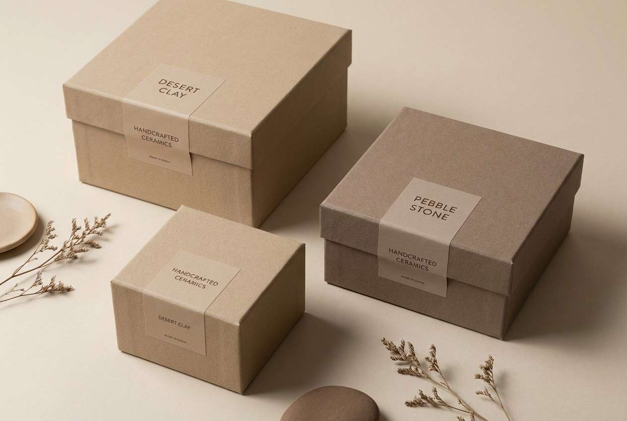 ceramics packaging studio shot