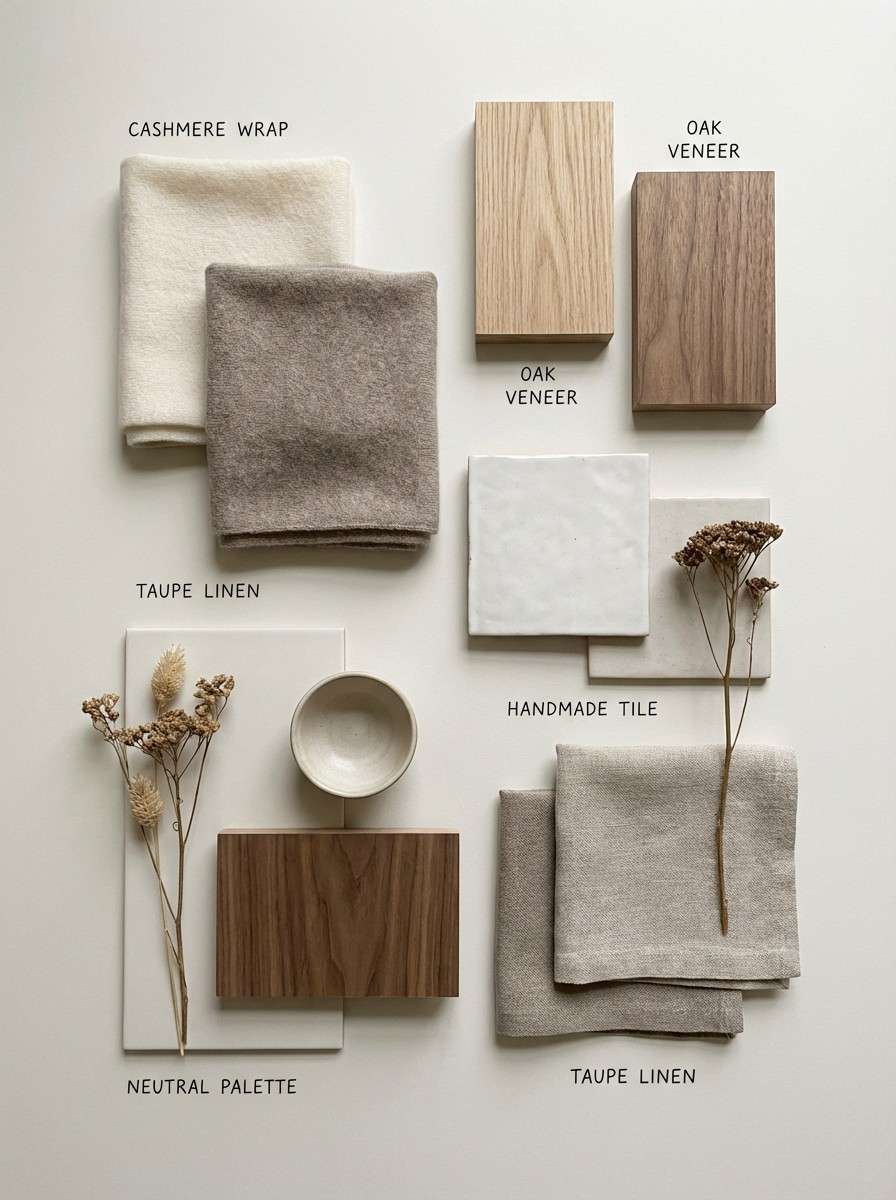 interior moodboard neutral collage