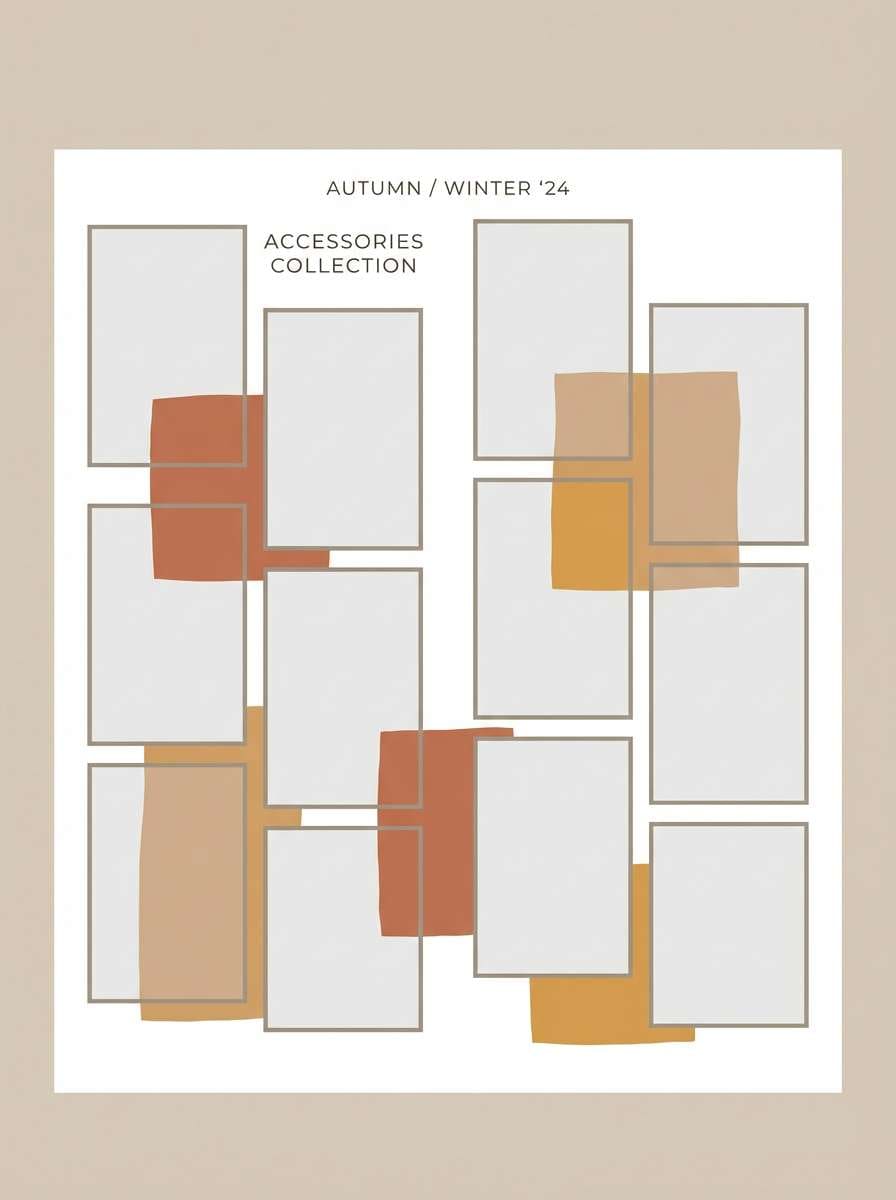 neutral lookbook layout