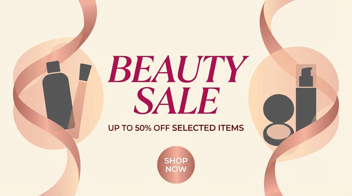 rose gold sale banner