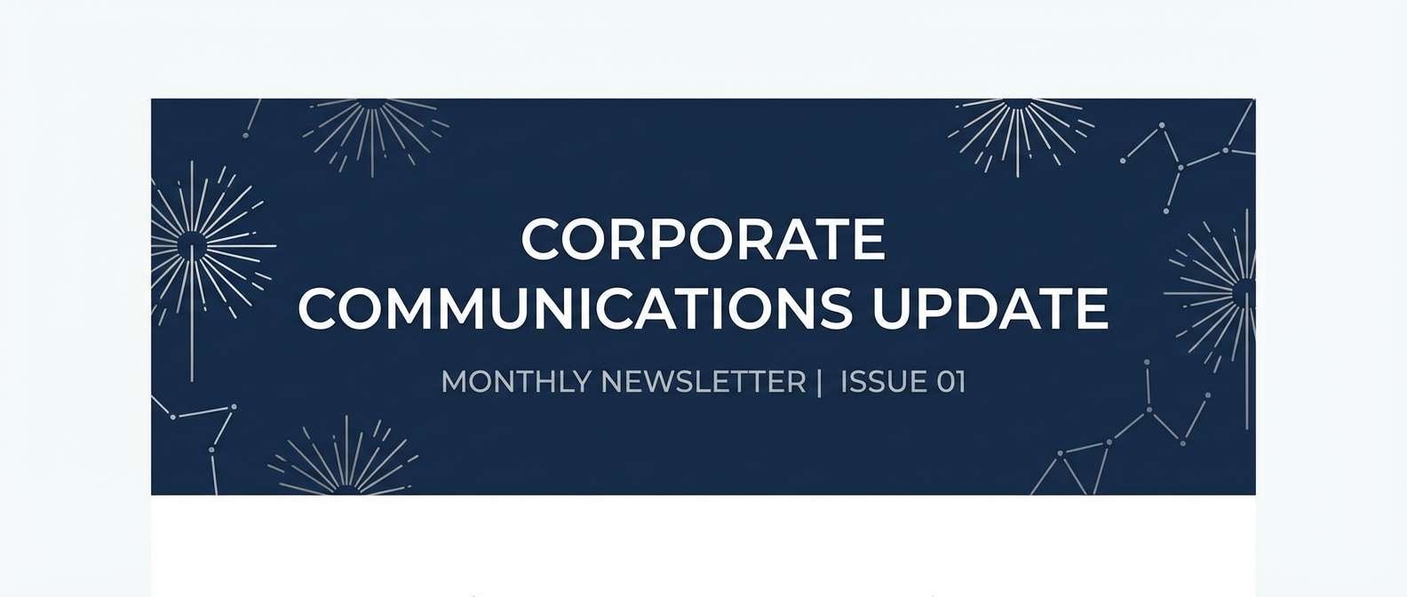 silver corporate email header