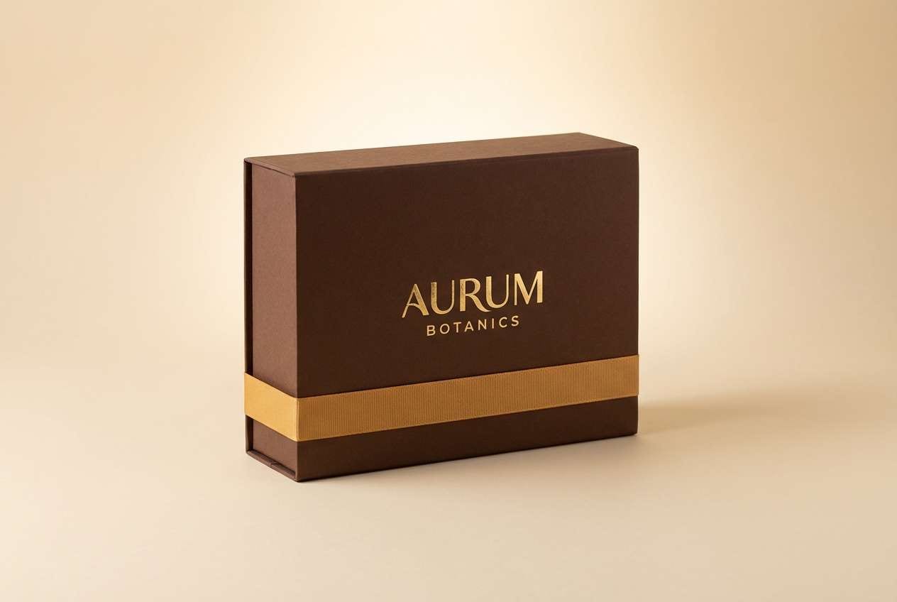 gold foil beauty packaging