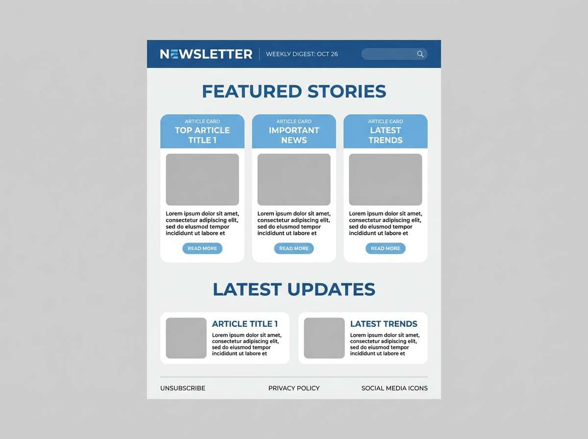 news newsletter template