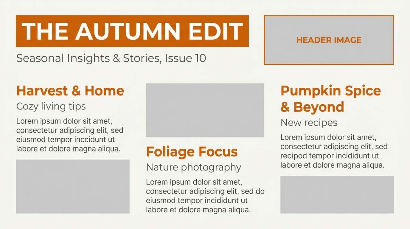 newsletter article layout