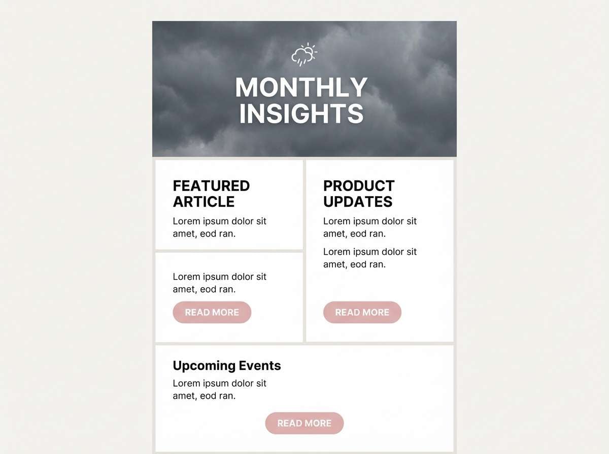 newsletter template layout
